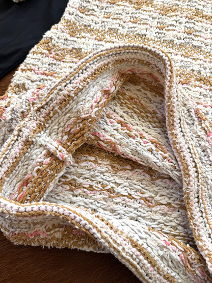 Pre-owned Chanel Paris-Cuba Caramello Tweed Dress