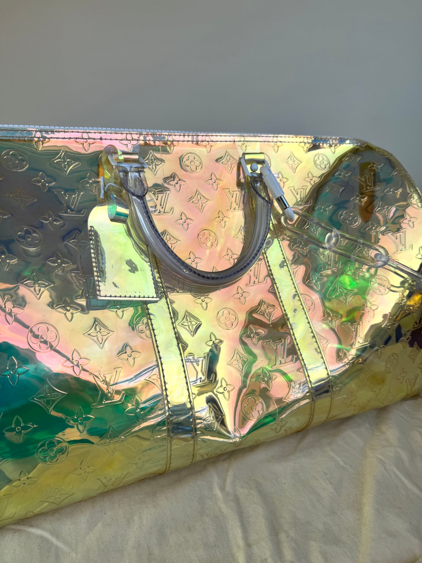 Pre-owned Louis Vuitton Keepall 50 Prism Multicolor Travel Bag