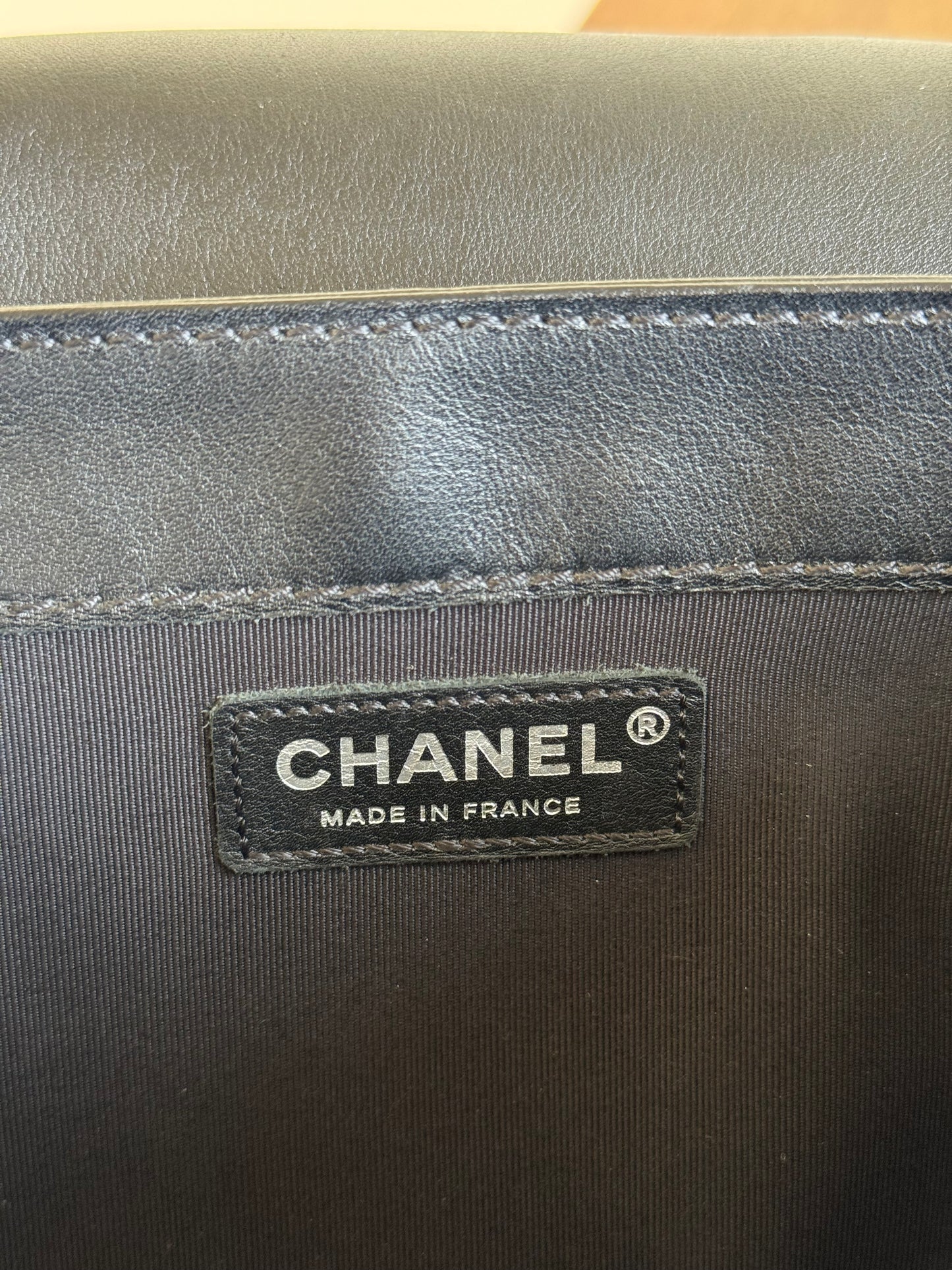 Pre-owned Chanel Boy Large Black Leather Multi-chain Flap Bag Limited Edition