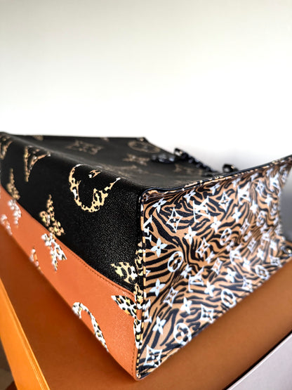 Pre-owned Louis Vuitton OnTheGo GM Jungle Monogram Tote Bag Limited Edition