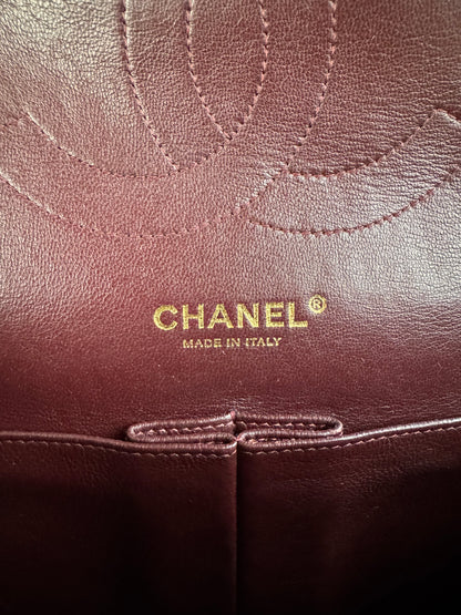 Pre-owned Chanel Timeless Classic Jumbo Black Lambskin Flap Bag