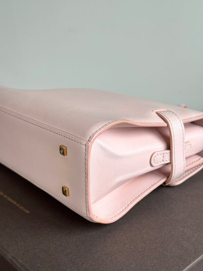 Pre-owned Delvaux Tempête PM Nude Rose Calfskin Bag