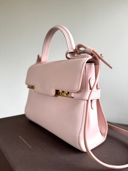 Pre-owned Delvaux Tempête PM Nude Rose Calfskin Bag