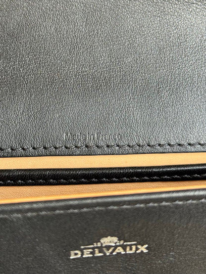 Pre-owned Delvaux Tempête Micro Black Calfskin Bag