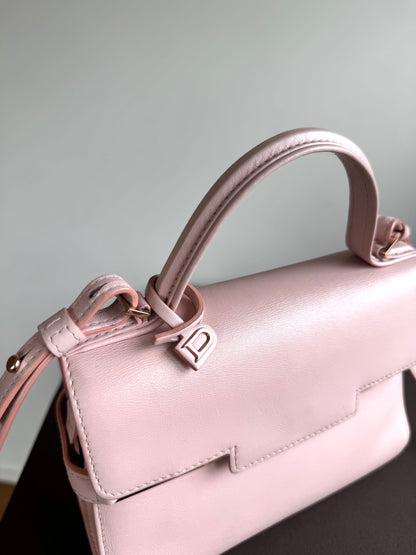 Pre-owned Delvaux Tempête PM Nude Rose Calfskin Bag