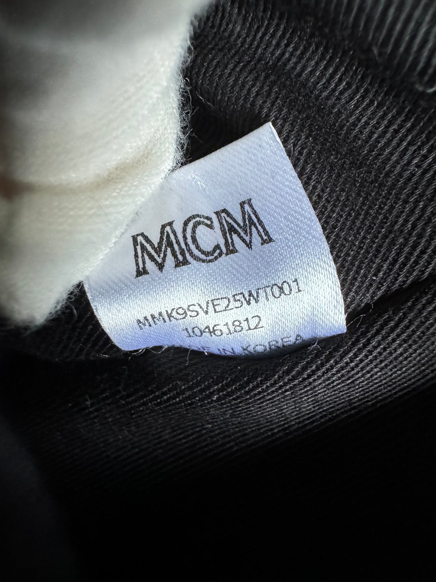 Pre-owned MCM Stark Small White In Flight Print Visetos Backpack