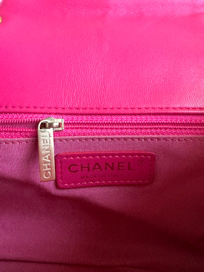 Pre-owned Chanel Paris-Seoul Mademoiselle Chic Medium Pink Leather Bag