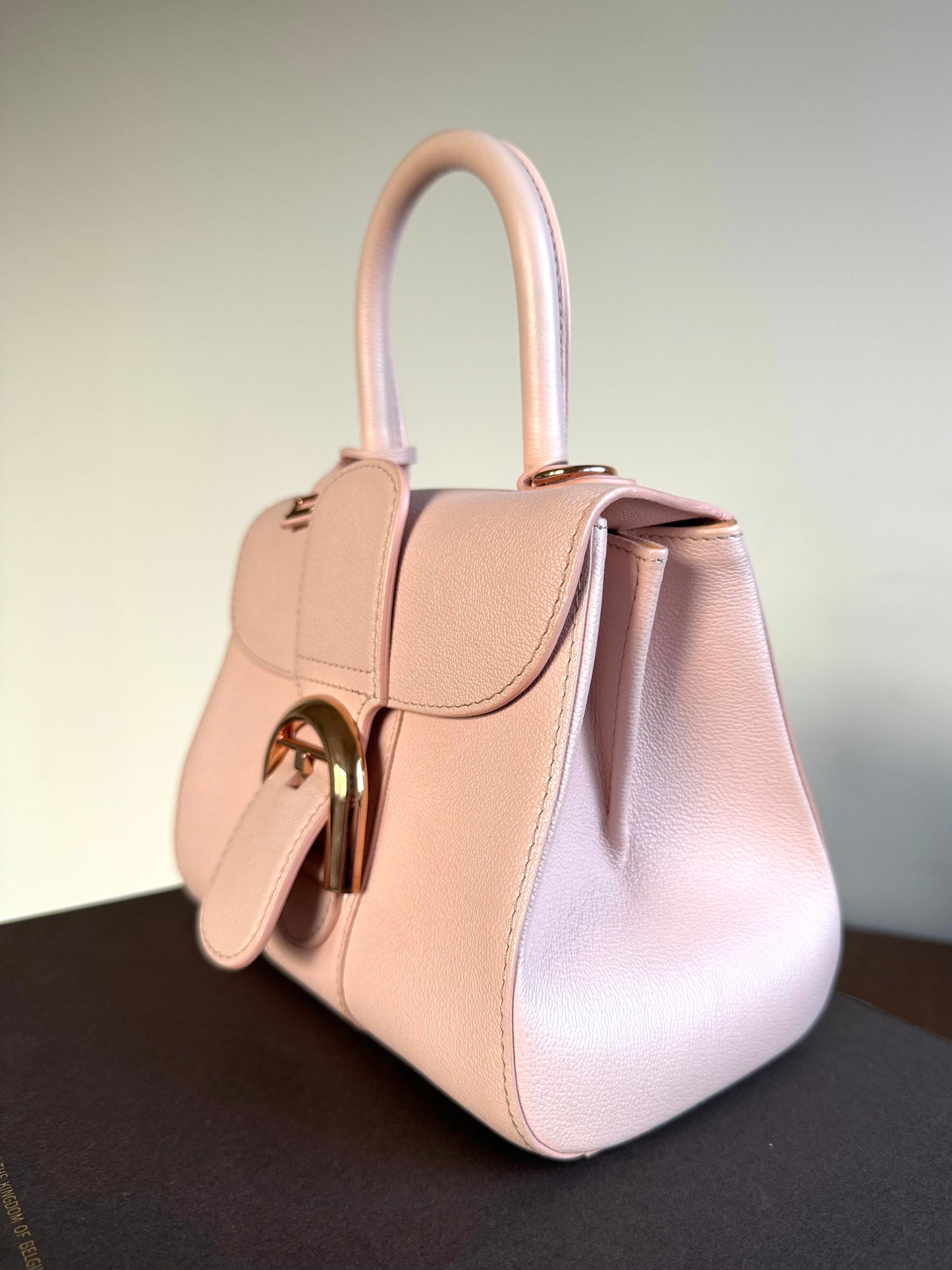 Pre-owned Delvaux Brillant Mini Light Rose Calfskin Bag