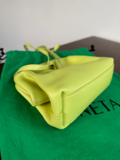Pre-owned Bottega Veneta Point Small Seagrass Leather Bag