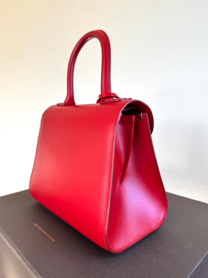 Pre-owned Delvaux Brillant Mini Red Box Calf Bag