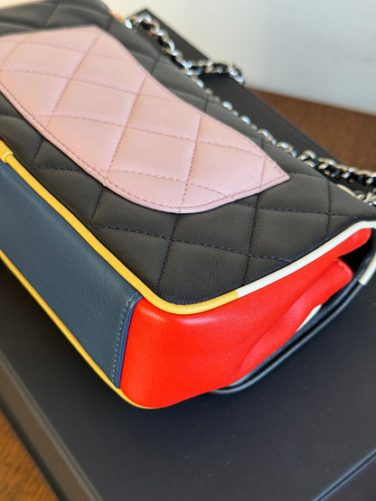 Pre-owner Chanel Timeless Small Cuba Color Lambskin Flap Bag