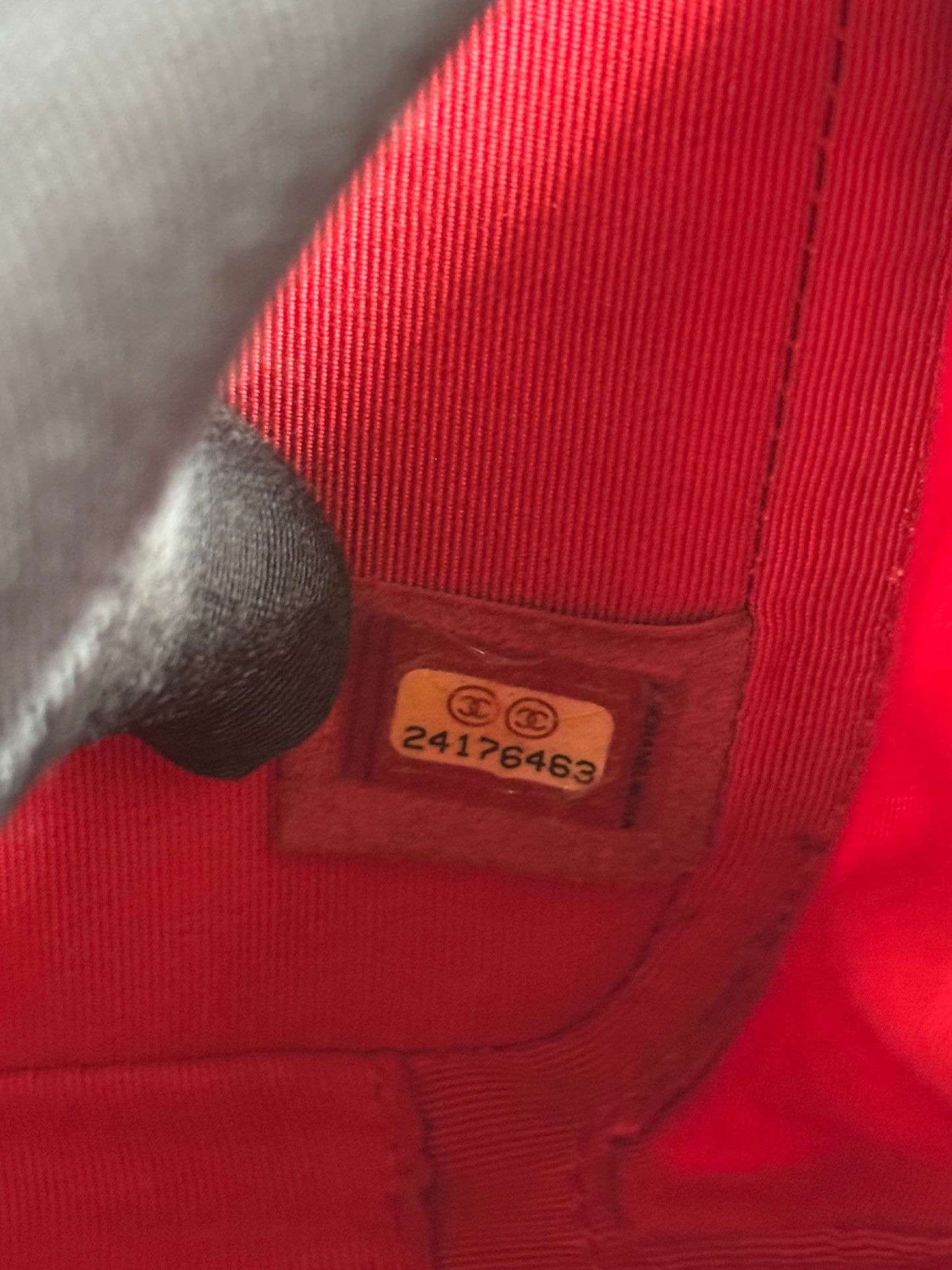 Pre-owned Chanel CC Box Mini Red Leather Camera Bag