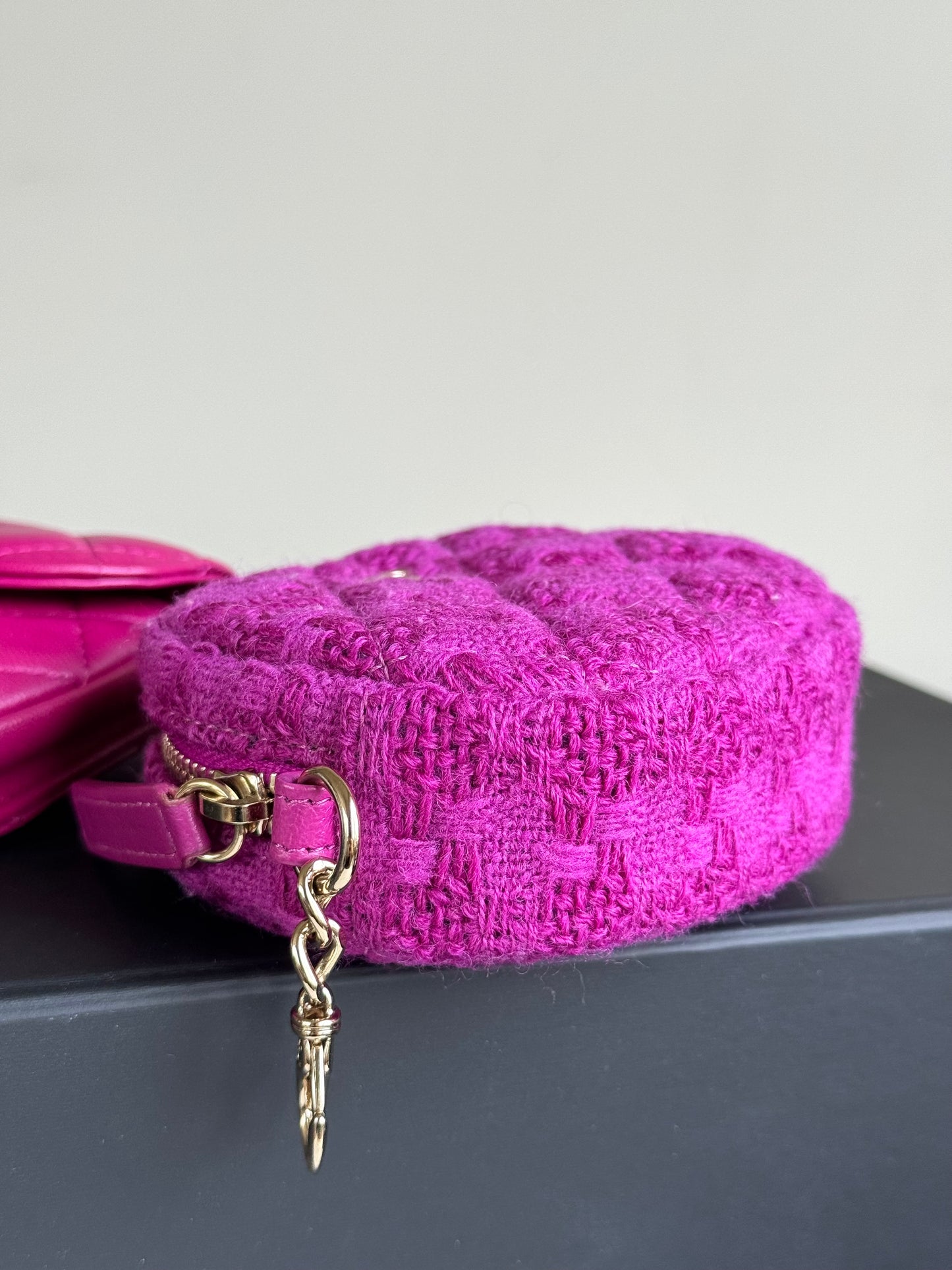Pre-owned Chanel Multi-Pouching Leather Tweed Belt Waist Bag
