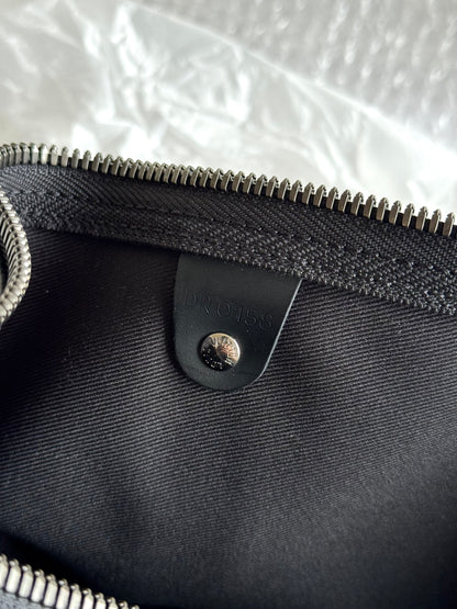 Pre-owned Louis Vuitton Keepall 50 Black Silver Eclipse Split Travel Bag