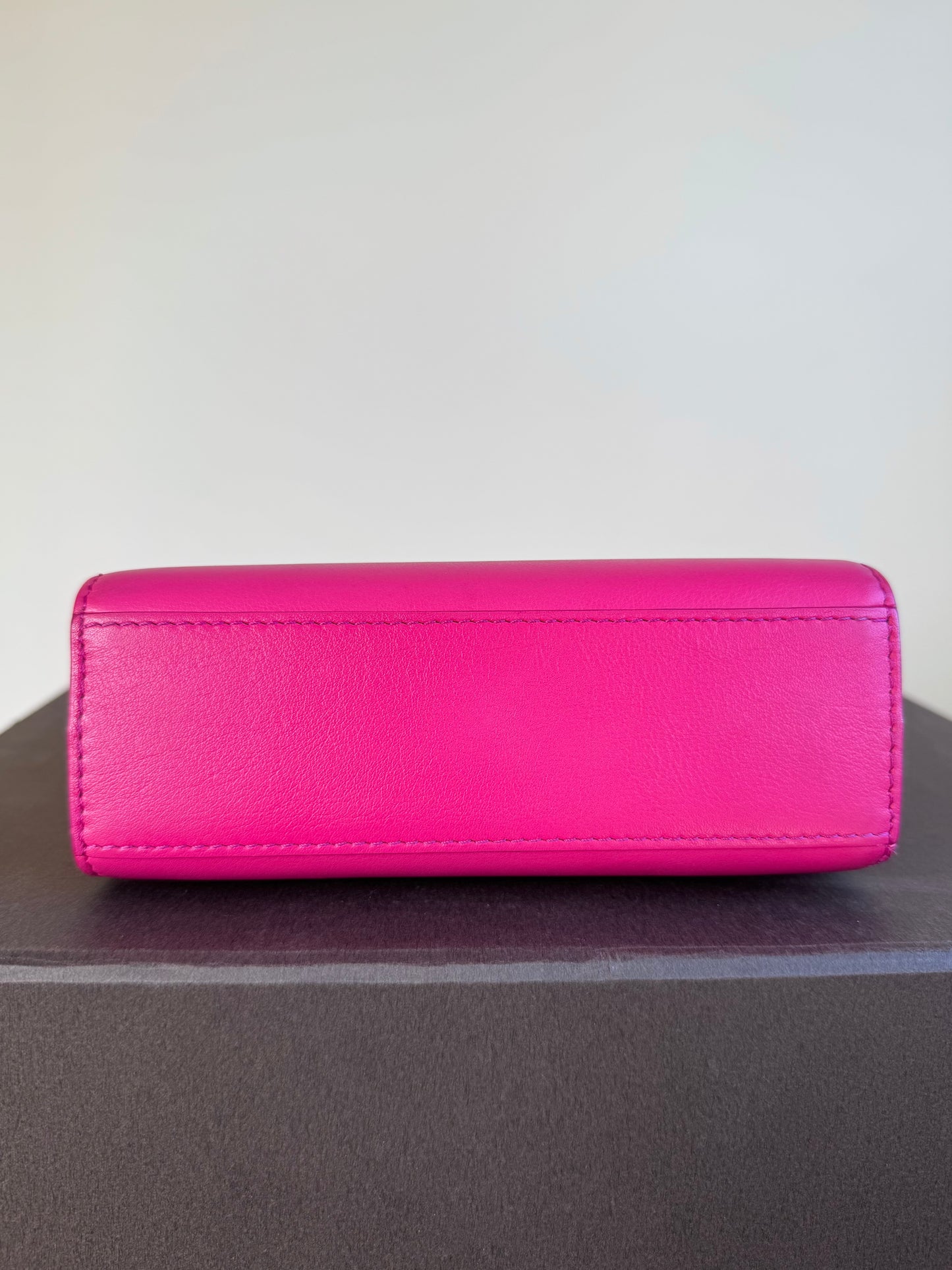 Pre-owned Delvaux Tempête Micro Pink Calfskin Bag