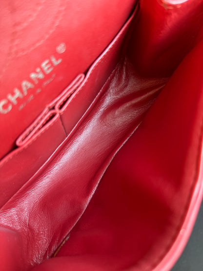 Pre-owned Chanel 2.55 Reissue Small 224 Red Leather Flap Bag