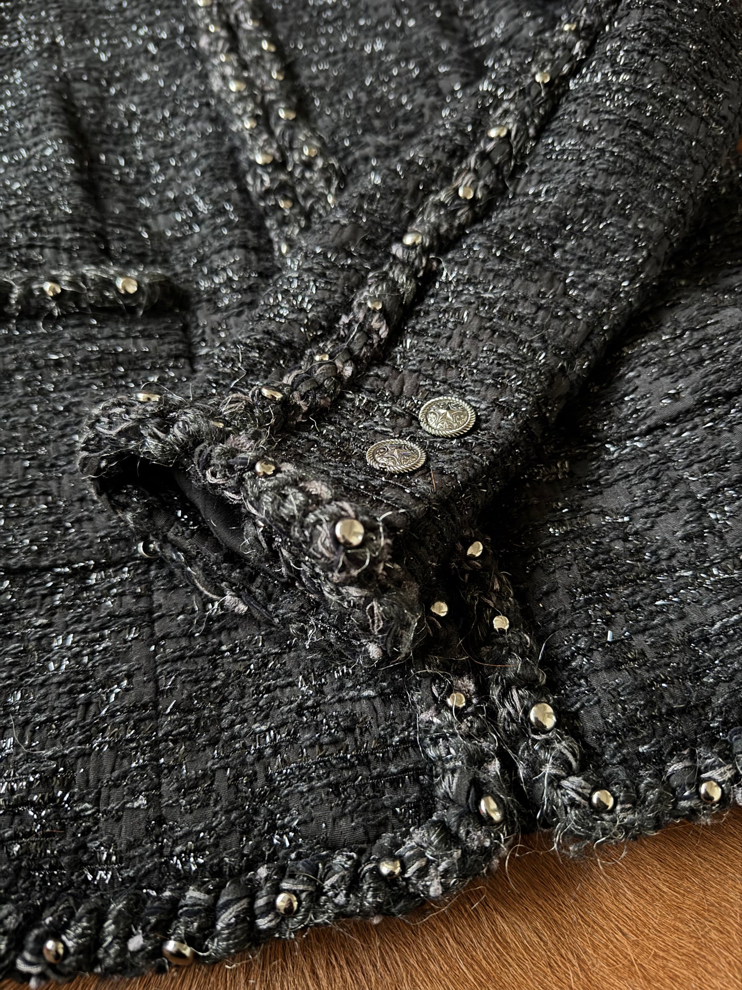 Pre-owned Chanel Paris Dallas Black Tweed Jacket