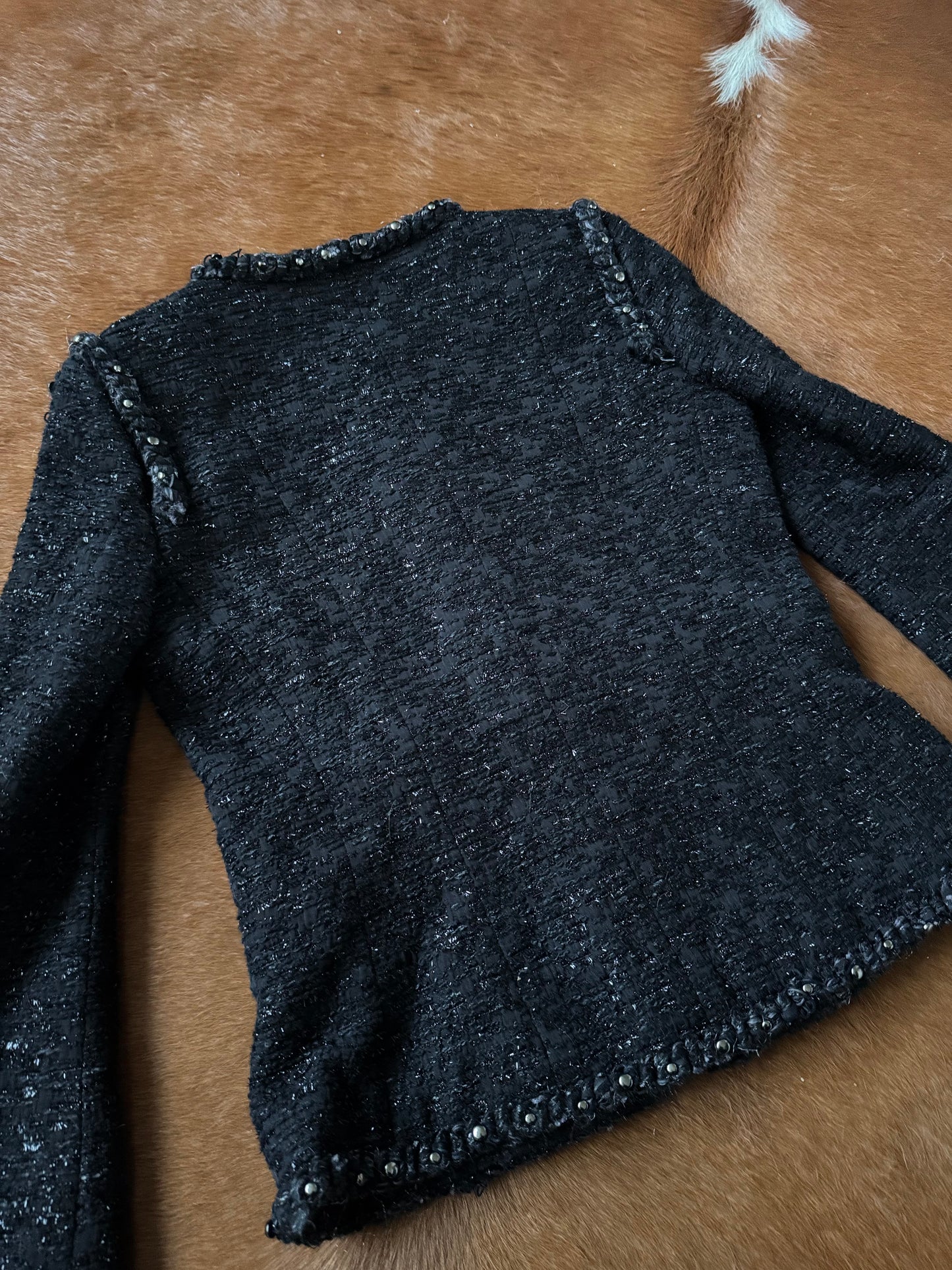 Pre-owned Chanel Paris Dallas Black Tweed Jacket