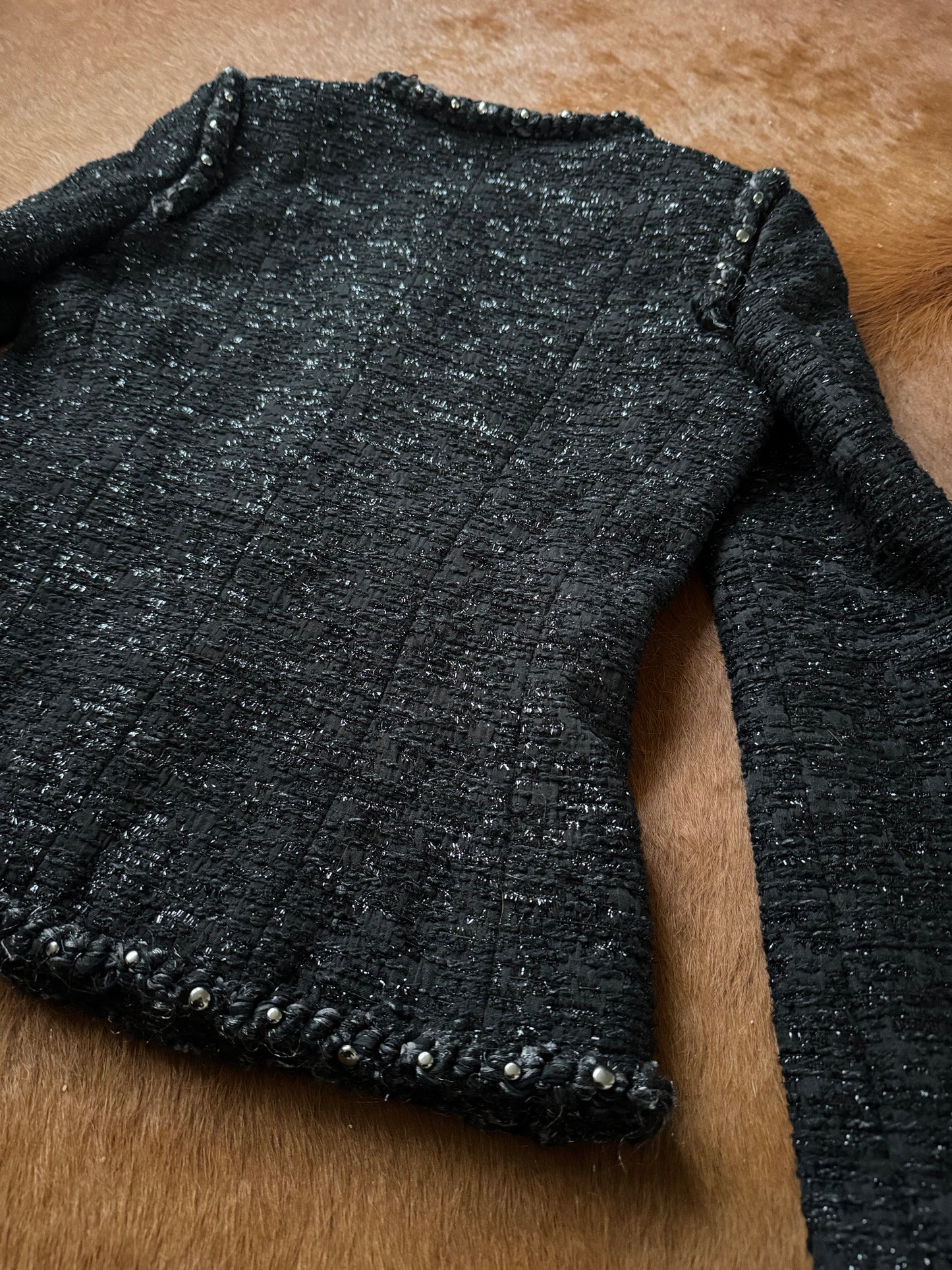 Pre-owned Chanel Paris Dallas Black Tweed Jacket