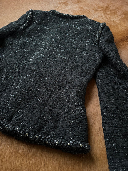 Pre-owned Chanel Paris Dallas Black Tweed Jacket