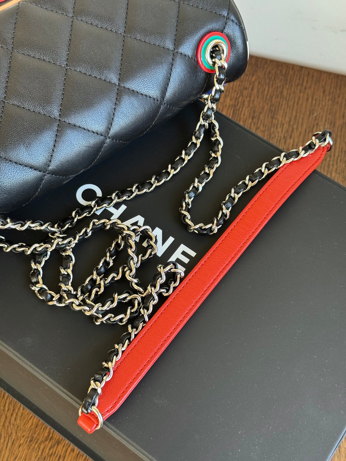 Pre-owner Chanel Timeless Small Cuba Color Lambskin Flap Bag