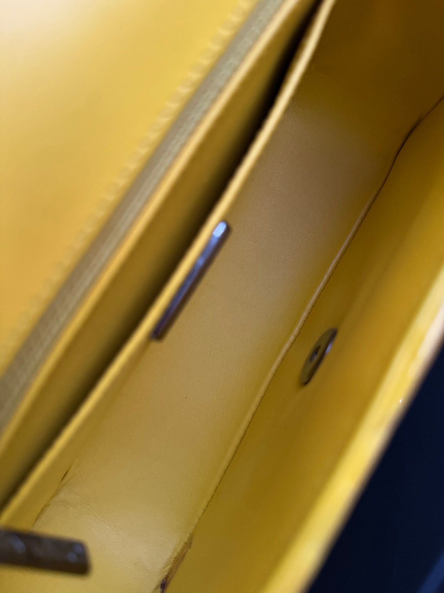 Pre-owned Chanel Timeless Mini Rectangle Yellow Python Flap Bag