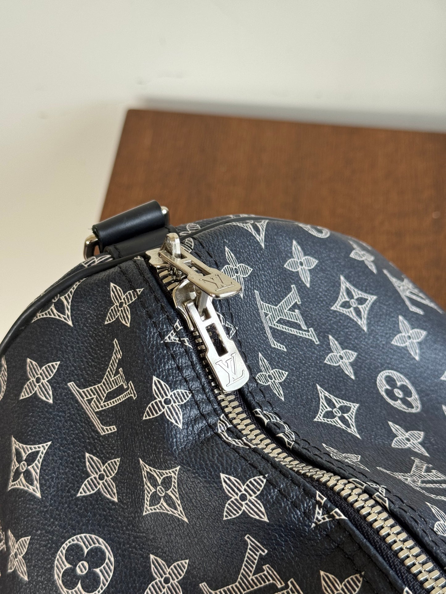 Pre-owned Louis Vuitton Chapman Brothers Keepall 55 Ink Lion Travel Bag