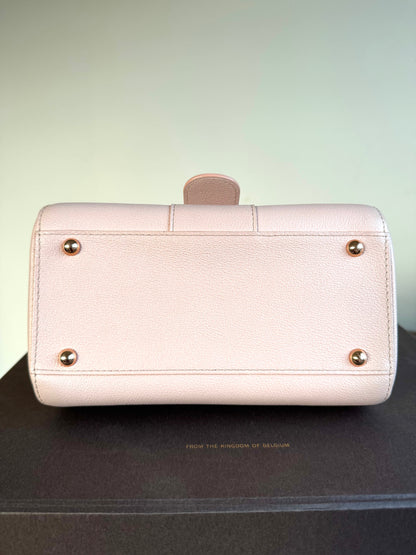 Pre-owned Delvaux Brillant Mini Light Rose Calfskin Bag