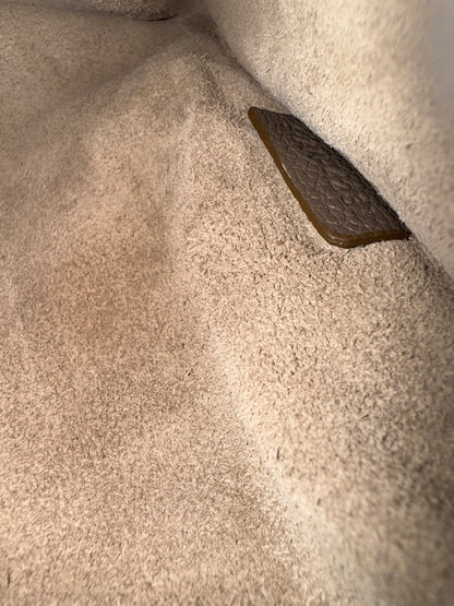 Pre-owned Céline Seau Sangle Taupe Leather Tote Bag