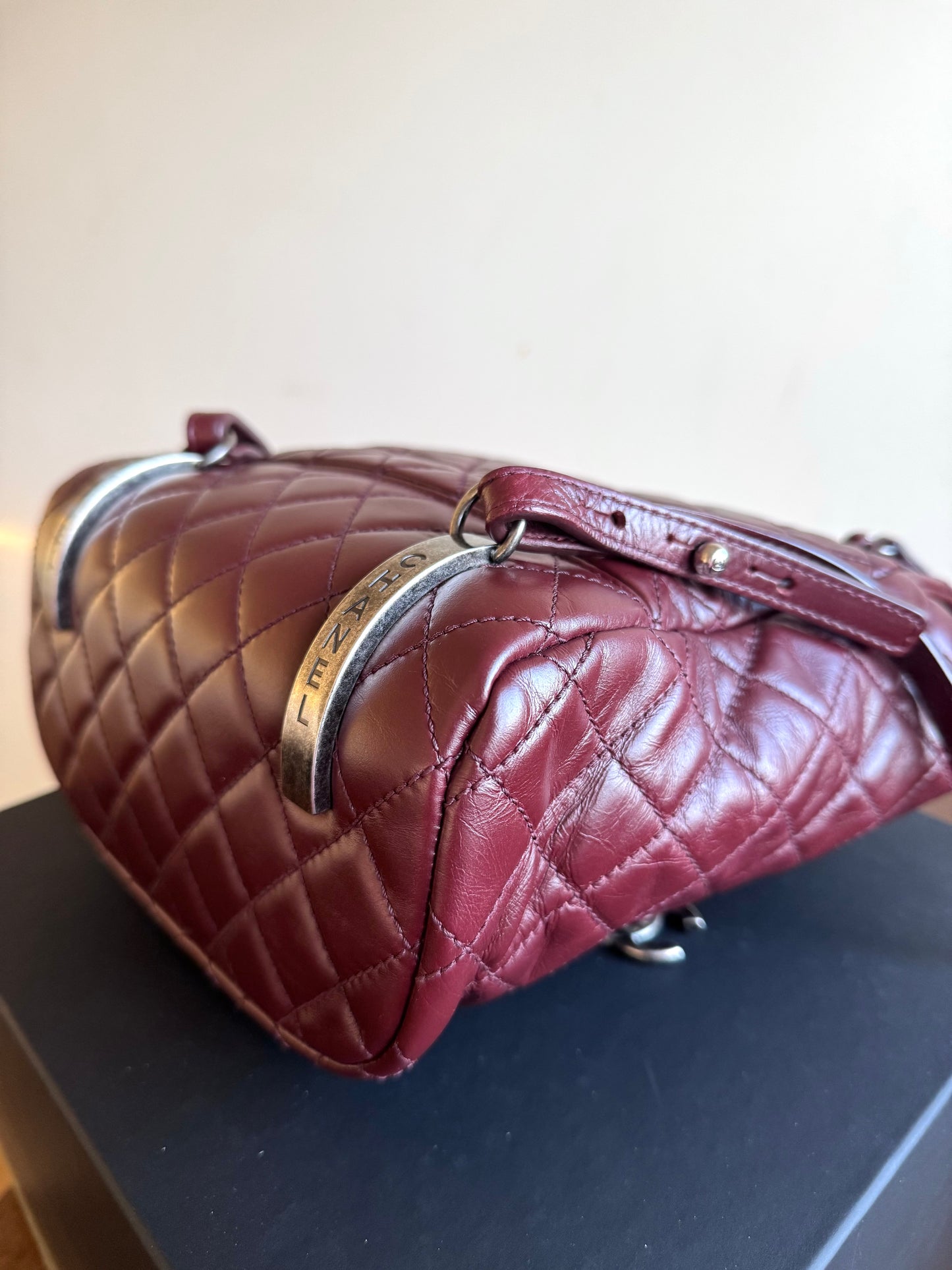 Chanel Paris-Salzburg Mountain Small Burgundy Leather Backpack