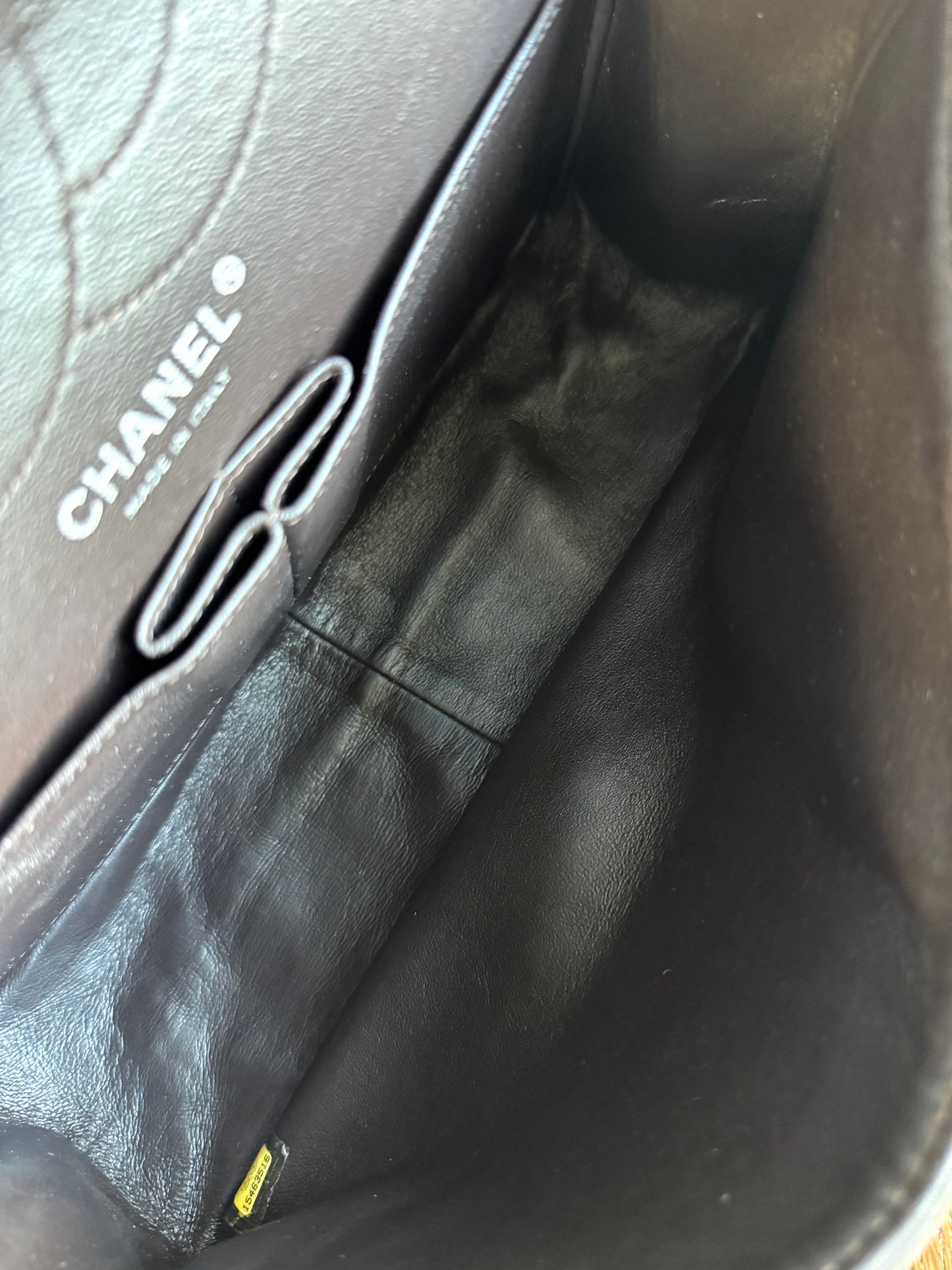 Pre-owned Chanel 2.55 Reissue Large 226 Chocolate Iridescent Leather Flap Bag