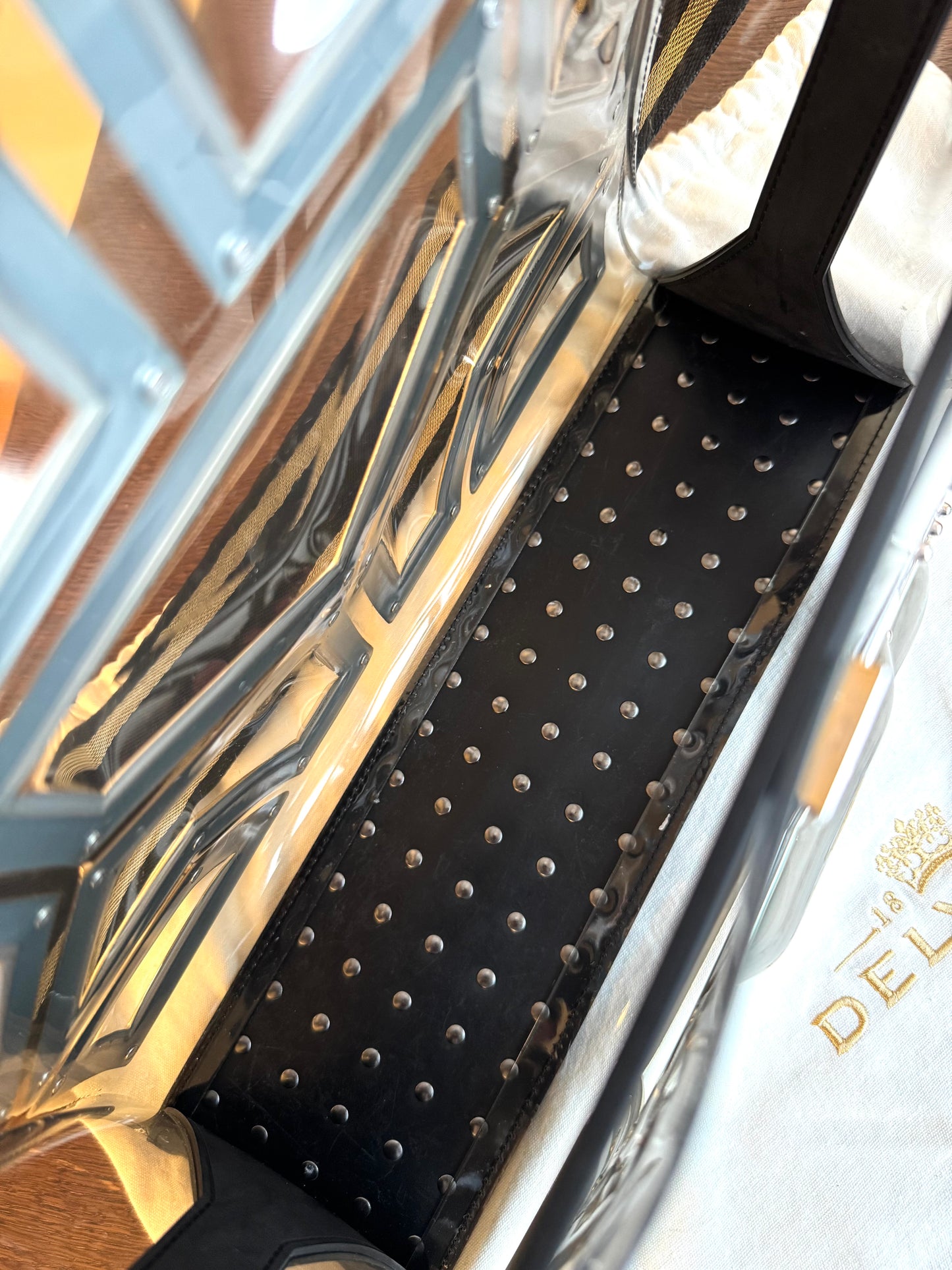 Pre-owned Delvaux Tempête Gladiator Metal Plastic Bag Limited Edition