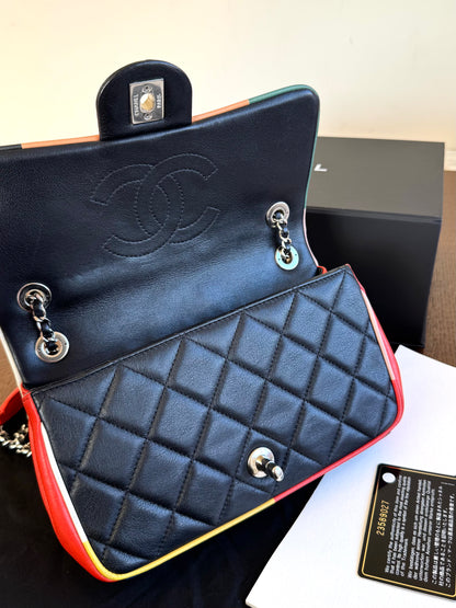 Pre-owned Chanel Timeless Medium Cuba Color Lambskin Flap Bag