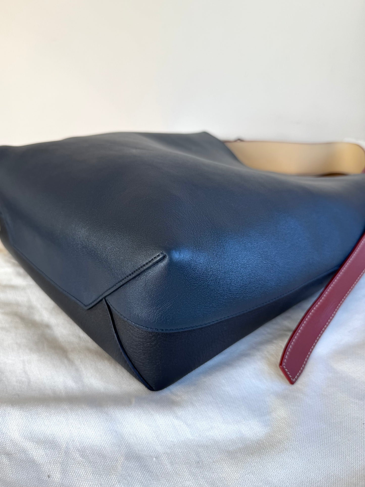 Pre-owned Céline Twisted Cabas Multicolor Leather Tote Bag