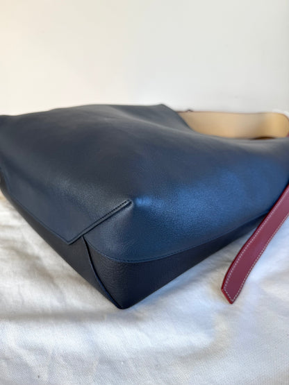 Pre-owned Céline Twisted Cabas Multicolor Leather Tote Bag