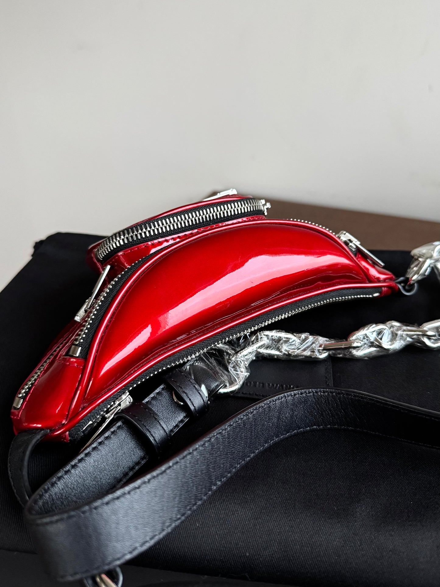 Pre-owned Alexander Wang Mini Attica Red Patent Leather Belt Bag