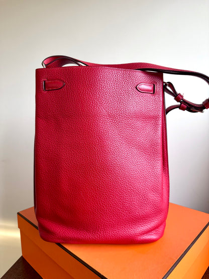 Pre-owned Hermès So Kelly 26 Red Togo Shoulder Bag