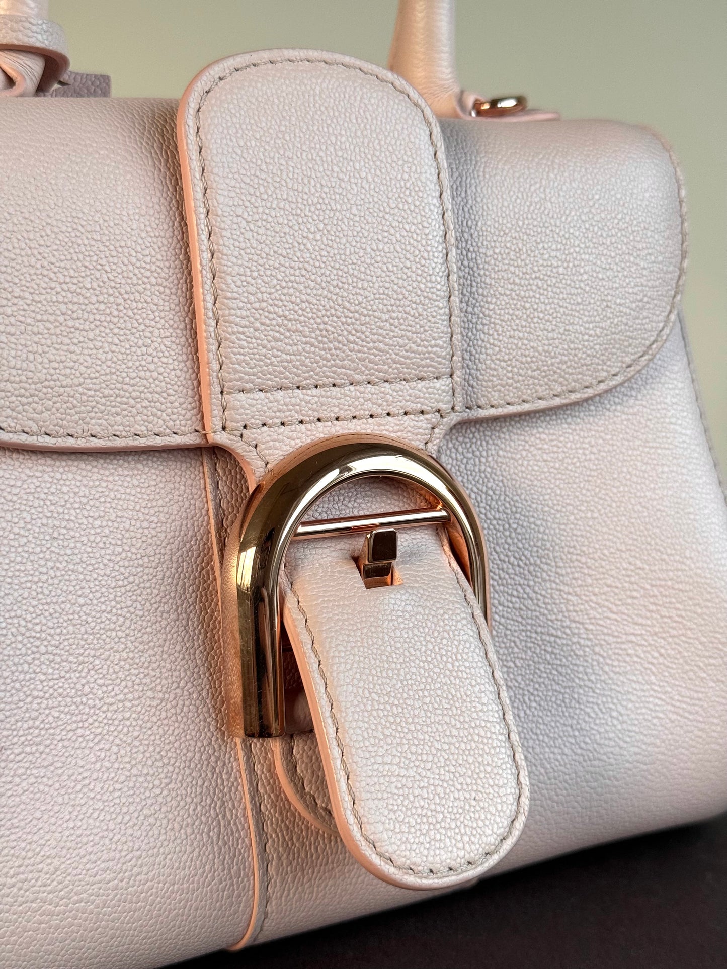 Pre-owned Delvaux Brillant Mini Light Rose Calfskin Bag