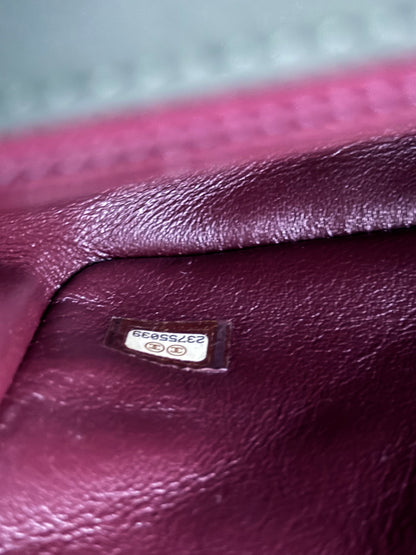 Pre-owned Chanel Diana Mini Bi-color Green Pink Leather Flap Bag