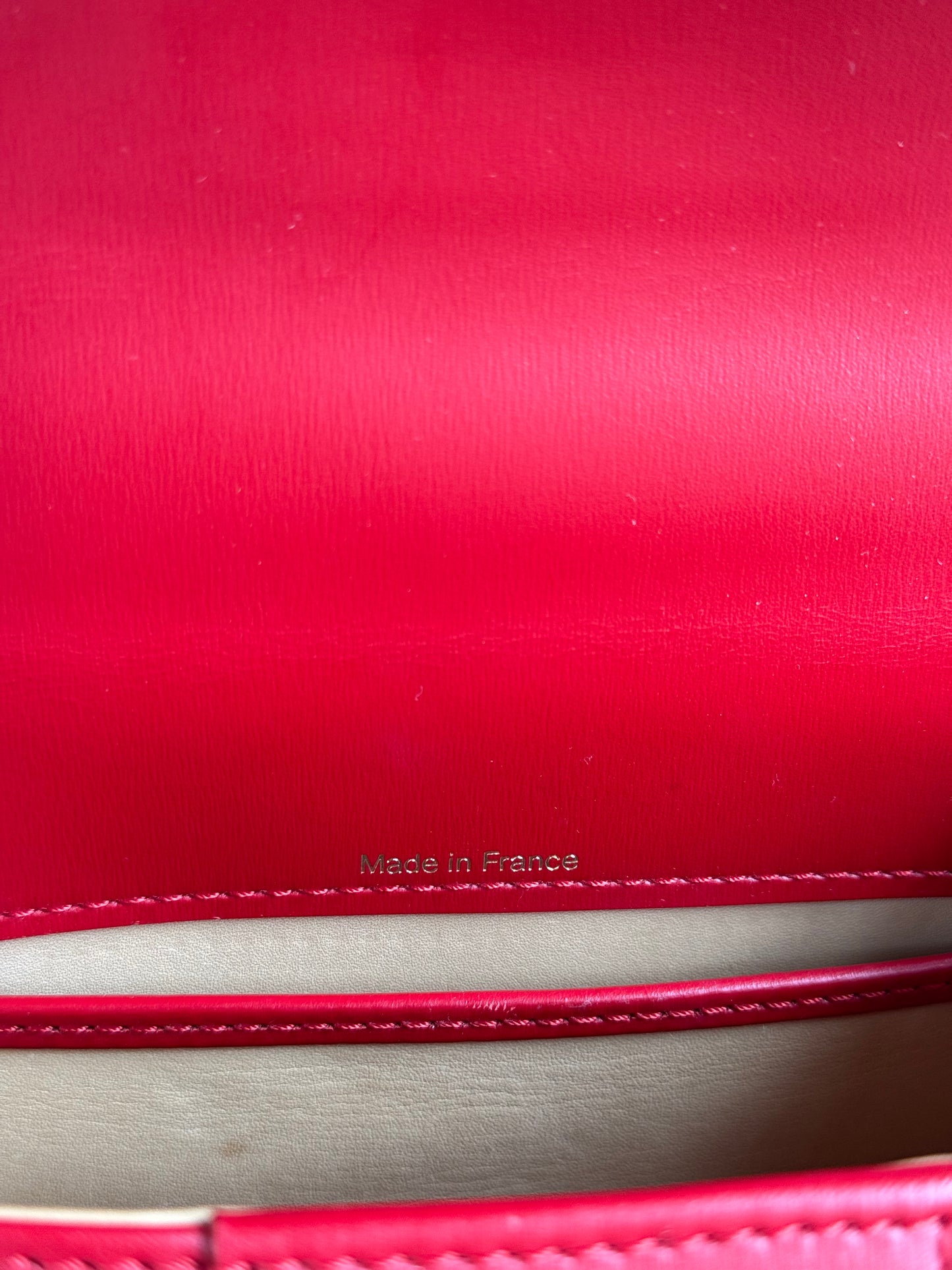Pre-owned Delvaux Brillant Mini Swarovski Red Box Leather Bag Limited Edition