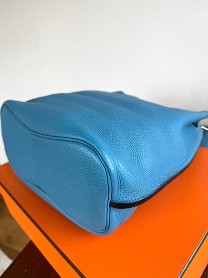 Pre-owned Hermès So Kelly 26 Blue Izmir Togo Shoulder Bag