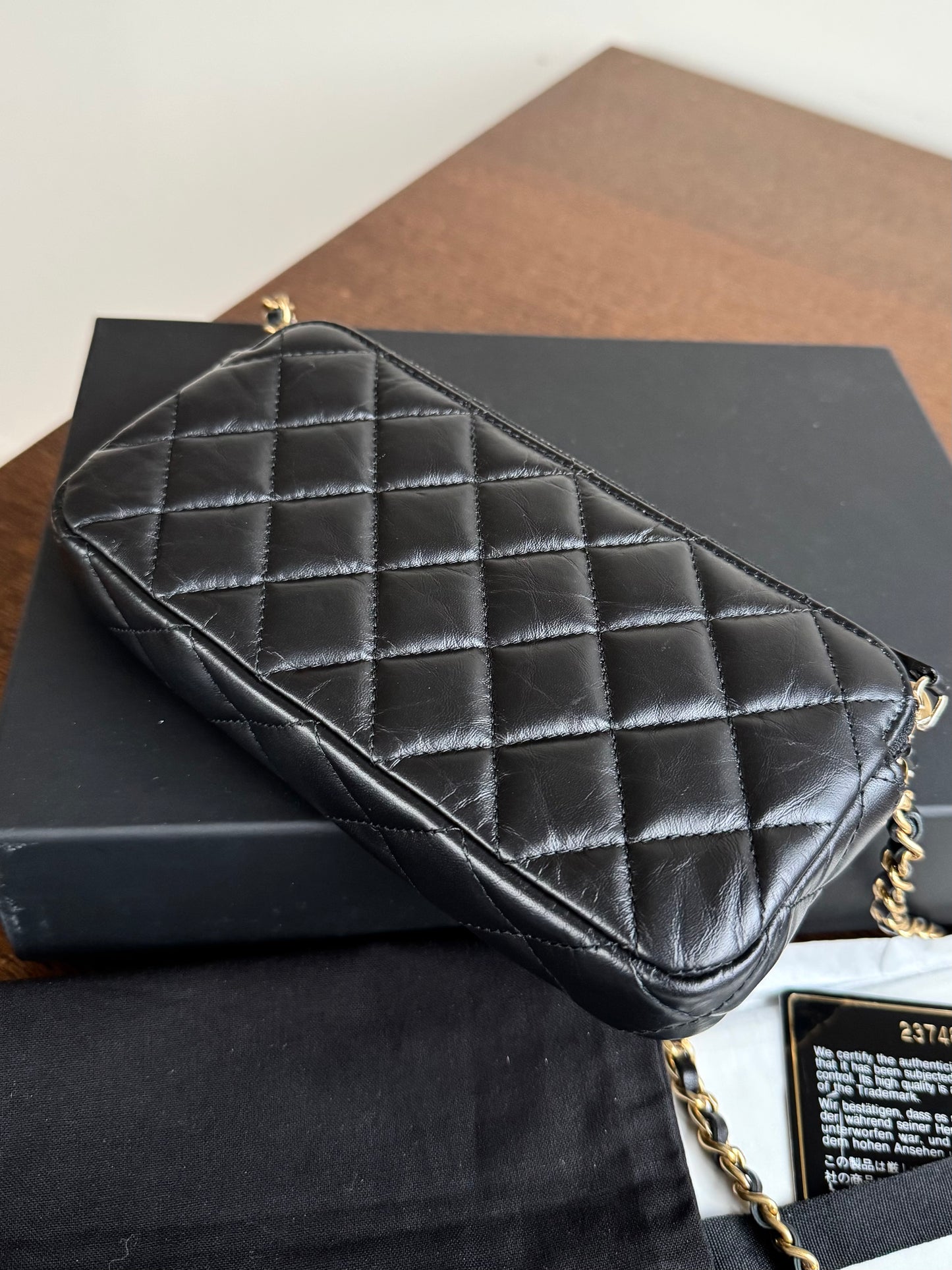 Pre-owned Chanel 2.55 Chain Wallet Lucky Charms Clutch Bag