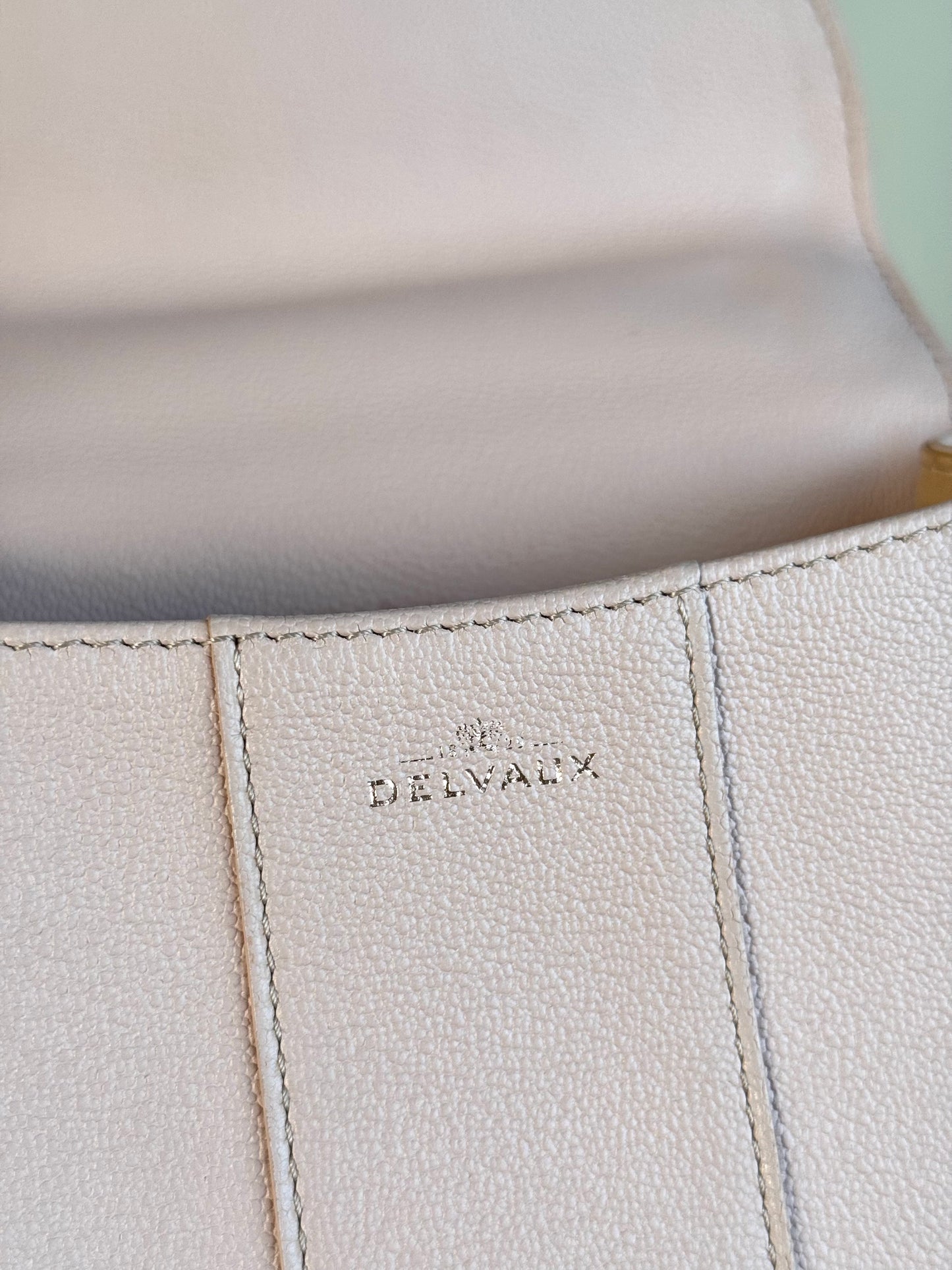 Pre-owned Delvaux Brillant Mini Light Rose Calfskin Bag