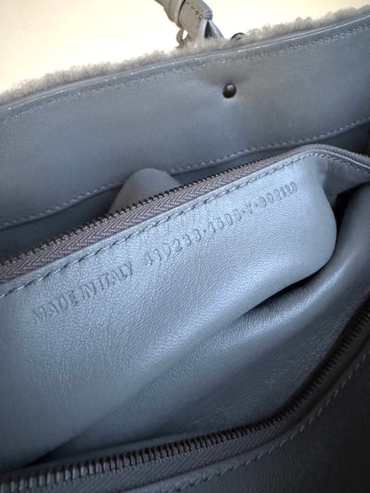 Pre-owned Balenciaga Papier Merino Wool Grey Tote Bag