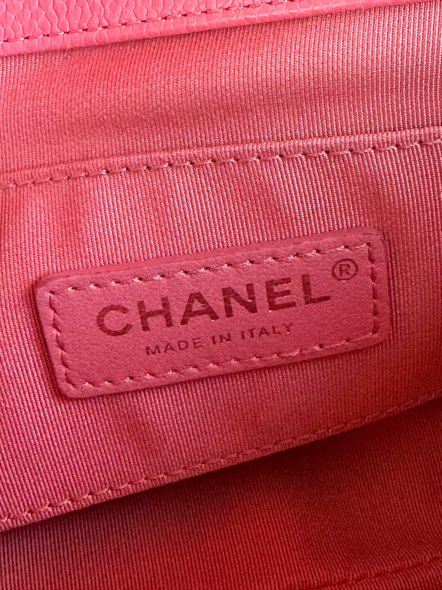 Pre-owned Chanel Timeless Mini Square Incognito Pink Caviar Flap Bag