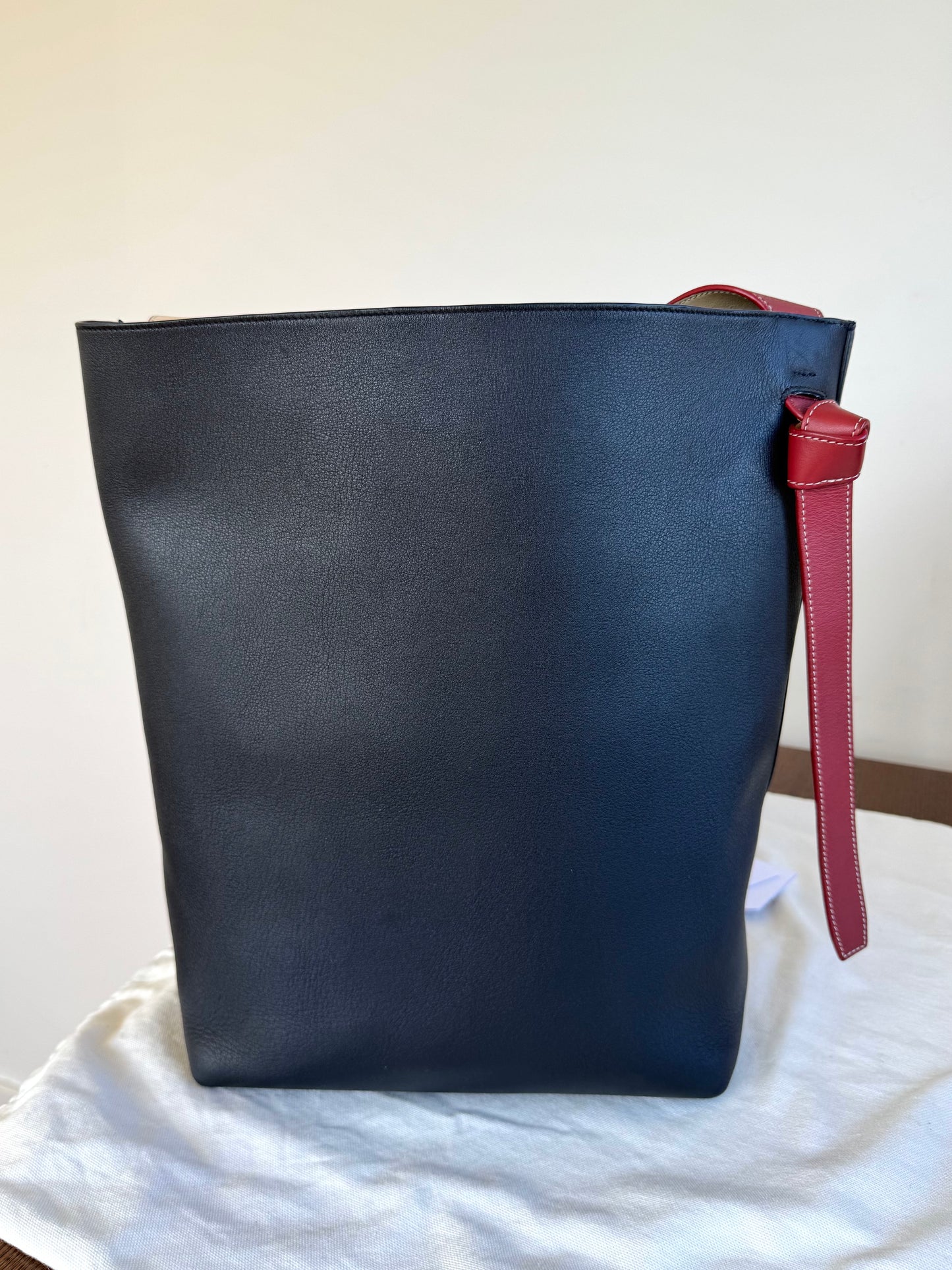 Pre-owned Céline Twisted Cabas Multicolor Leather Tote Bag
