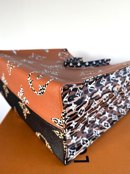 Pre-owned Louis Vuitton OnTheGo GM Jungle Monogram Tote Bag Limited Edition