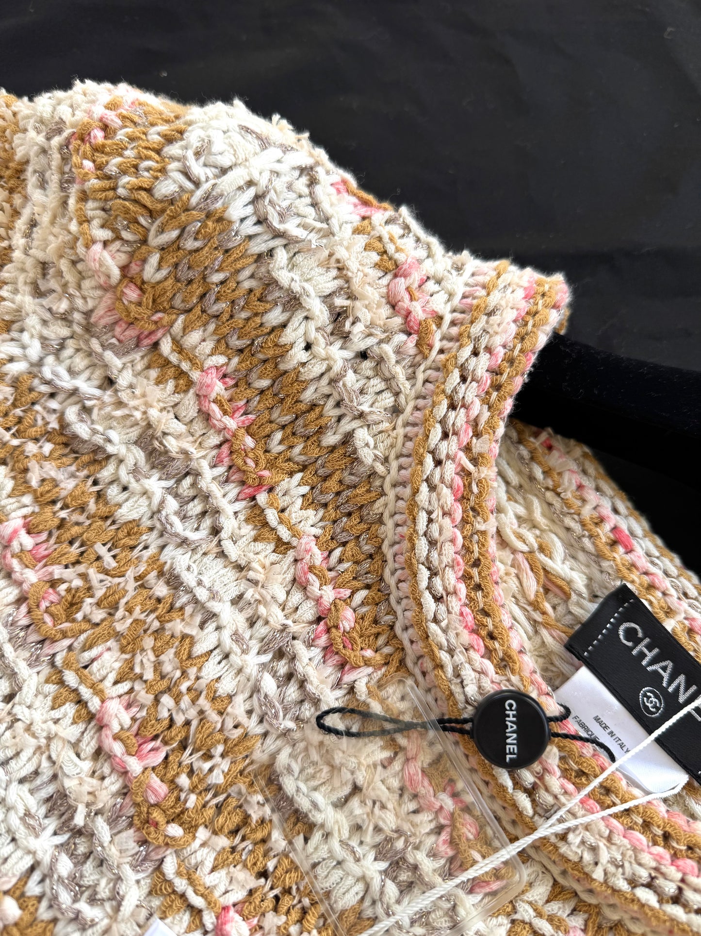 Pre-owned Chanel Paris-Cuba Caramello Tweed Dress