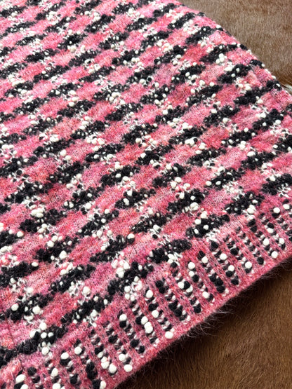 Pre-owned Chanel Paris-Salzburg Black Pink Wool Coat