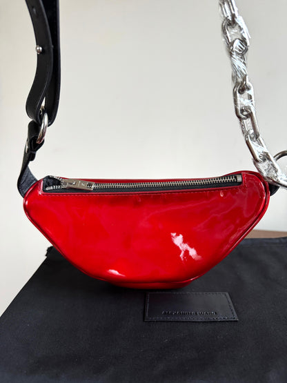 Pre-owned Alexander Wang Mini Attica Red Patent Leather Belt Bag